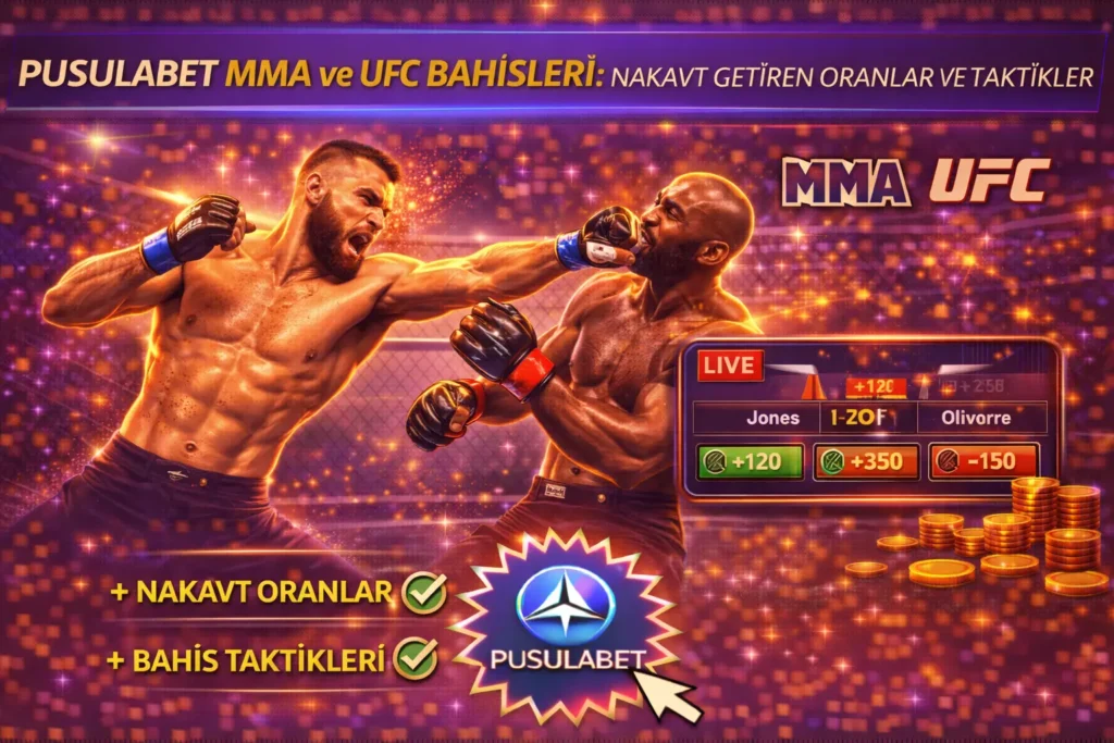 Pusulabet MMA ve UFC bahisleri, nakavt getiren oranlar, canlı dövüş bahis taktikleri