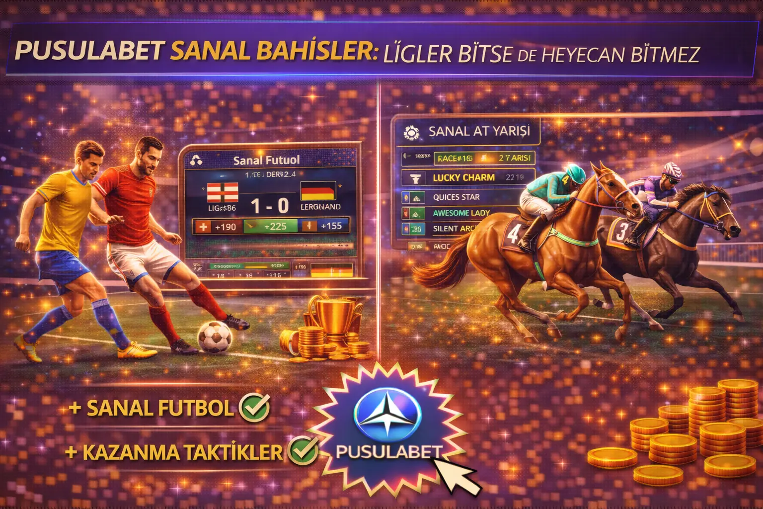 Pusulabet Sanal Bahisler: Ligler Bitse de Heyecan Bitmez