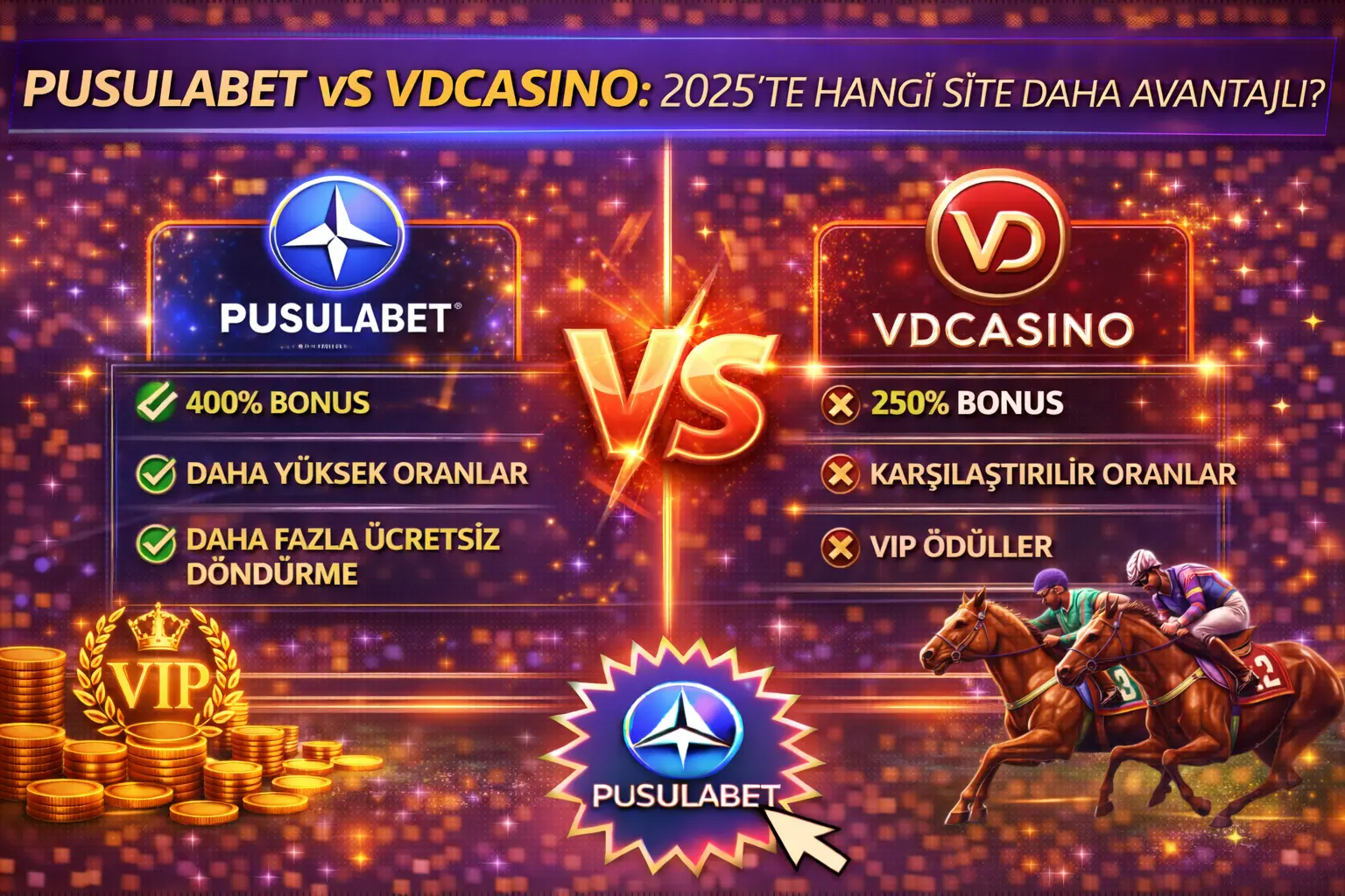 Pusulabet vs Vdcasino: 2025’te Hangi Site Daha Avantajlı?