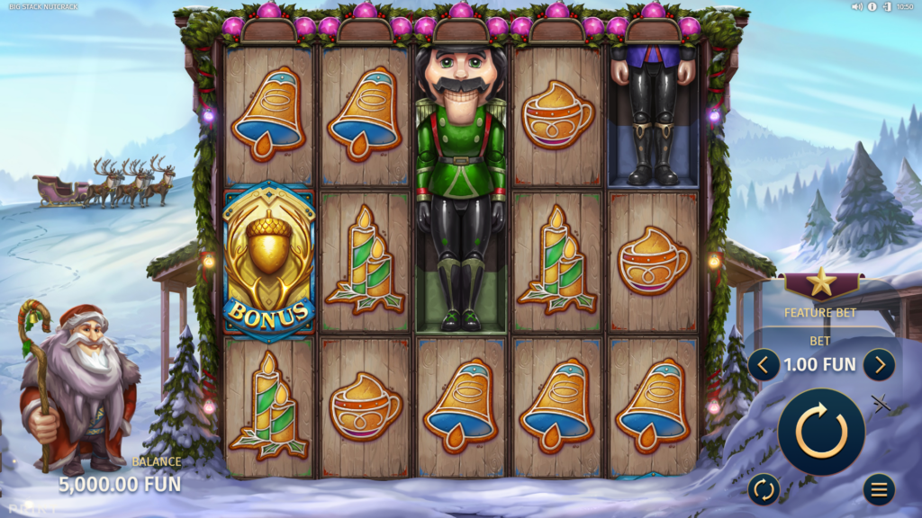 Big Stack Nutcrack Base Game Play