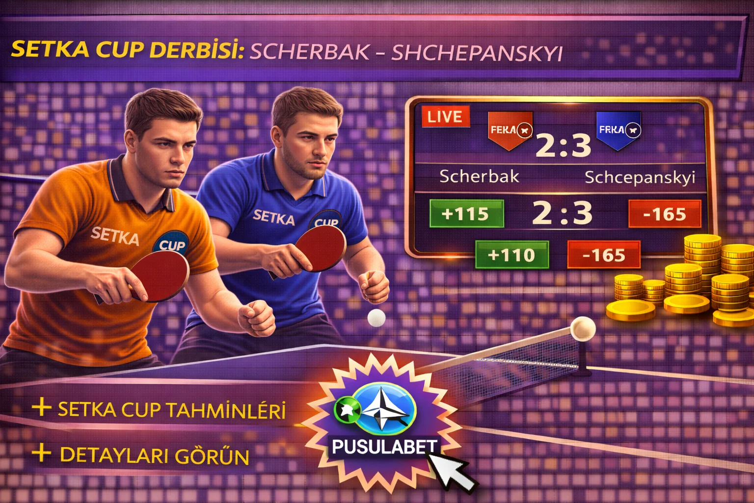 Denys Scherbak – Yuriy Shchepanskyi: Setka Cup’ta Rövanş Vakti