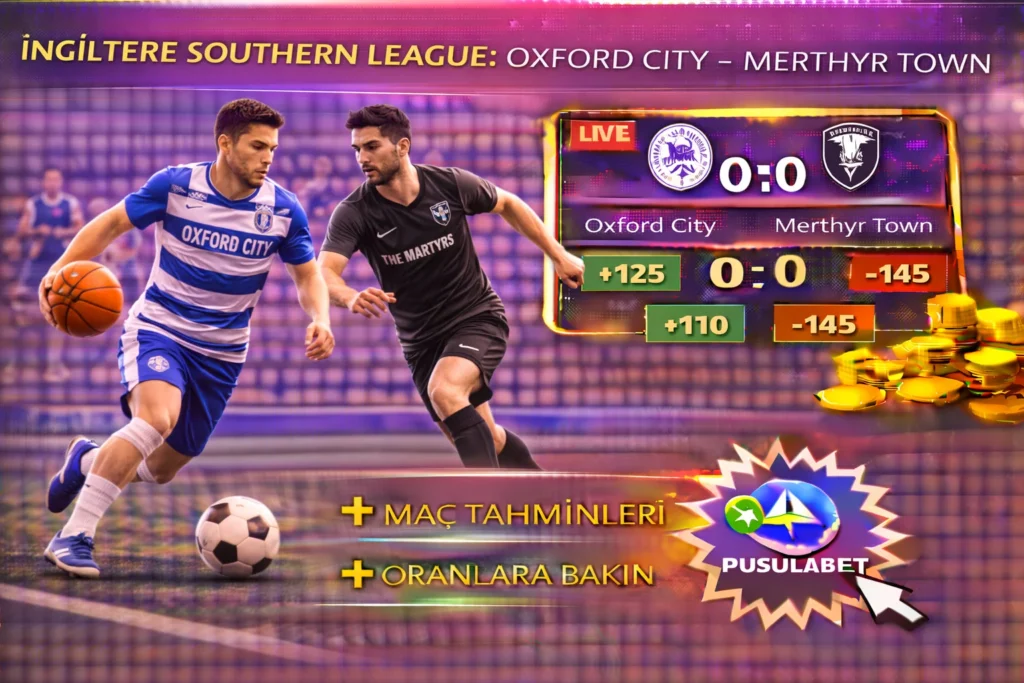 Oxford City Fc Merthyr Town Sentetik Cimde Hizli Futbol